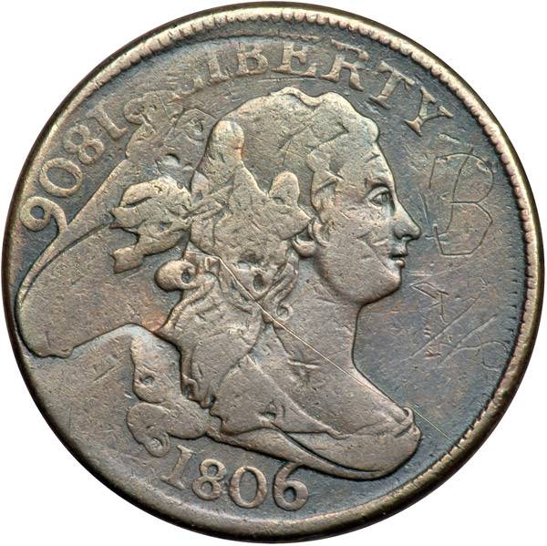 In-Line-Triple-Struck-1806--C-1-Half-Cent,-Horribly-Misdiagnosed-As-Something-Else