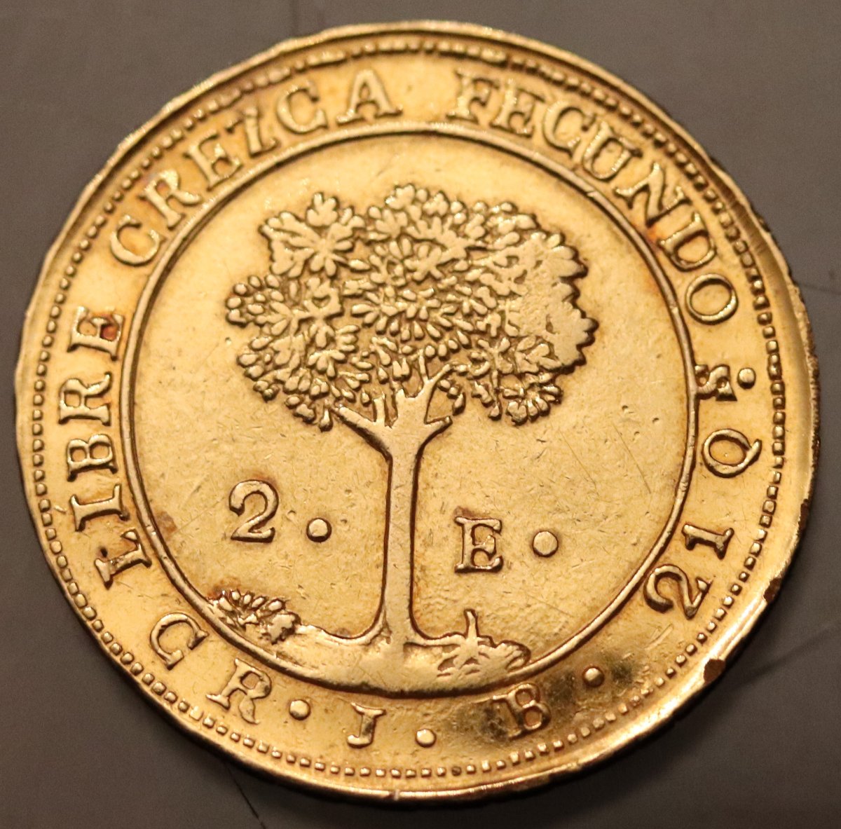 1850-Central-America-2-Escudos-Gold---Genuine-Or-Counterfeit?
