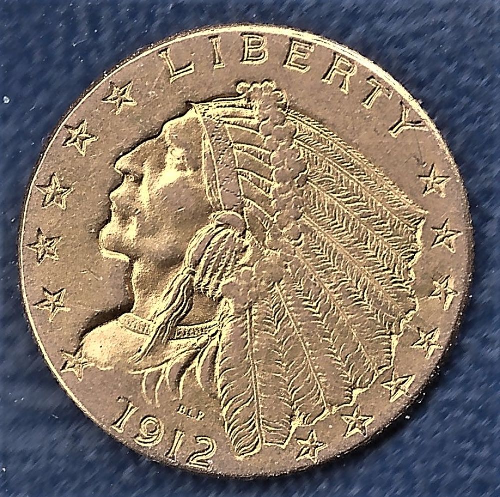 1912-Indian-Head-Quarter-Eagle-2-1/2-Dollar-Gold-Coin-Real-Deal?-Or-Fake?