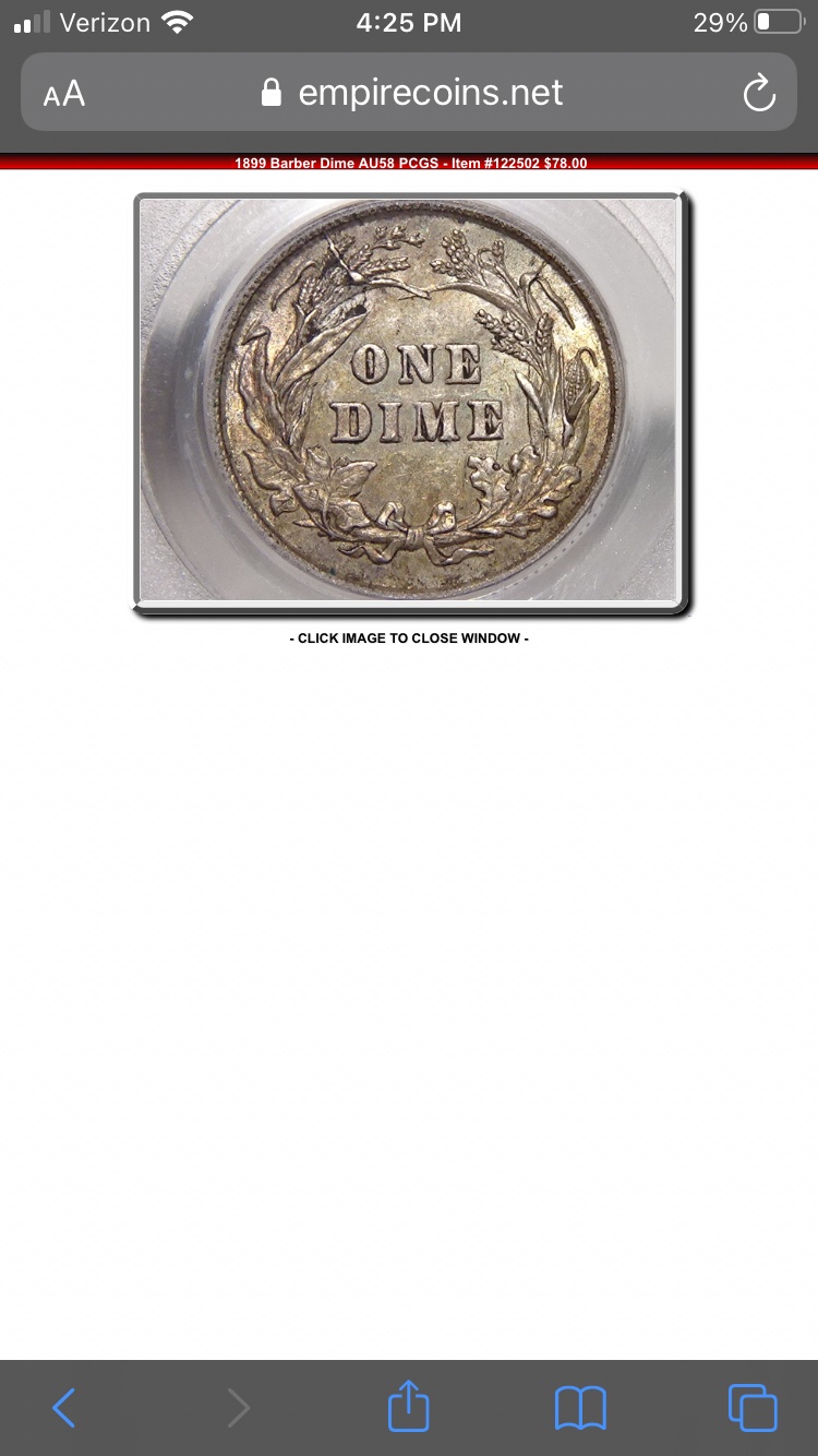 1899-Barber-Dime-AU-58-PCGS