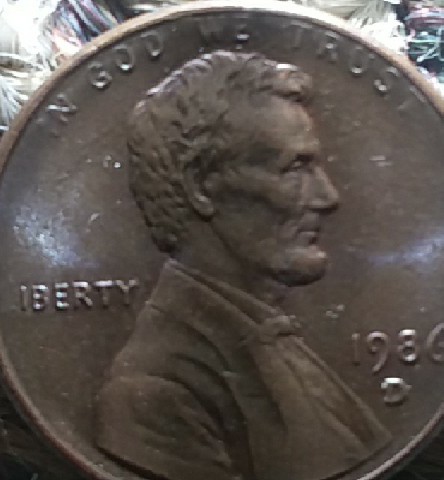 1986-D-Lincoln-Cent-Error?-Missing-L-In-Liberty-And-Of