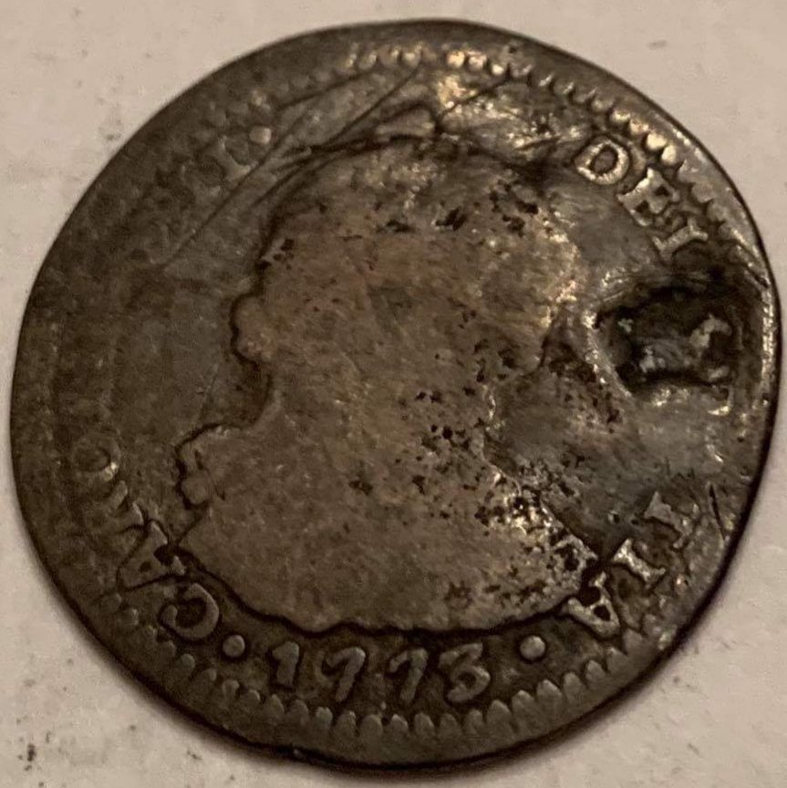 Horse-Countermark-On-1773-Guatemala-1-Real