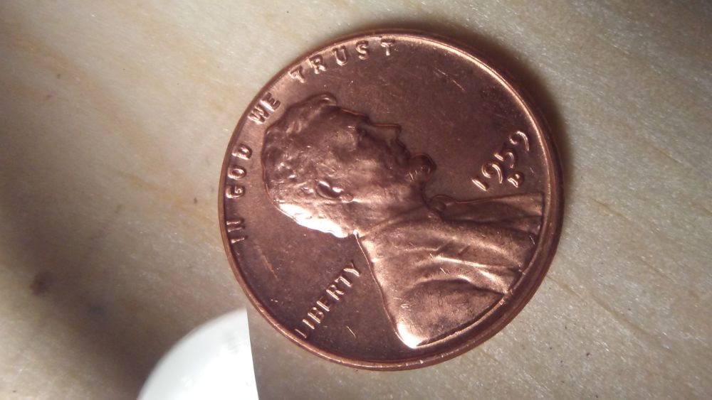 1982-Lincoln-Cent-Extra-Metal-Globs--On-Letters-Of-Reverse-?