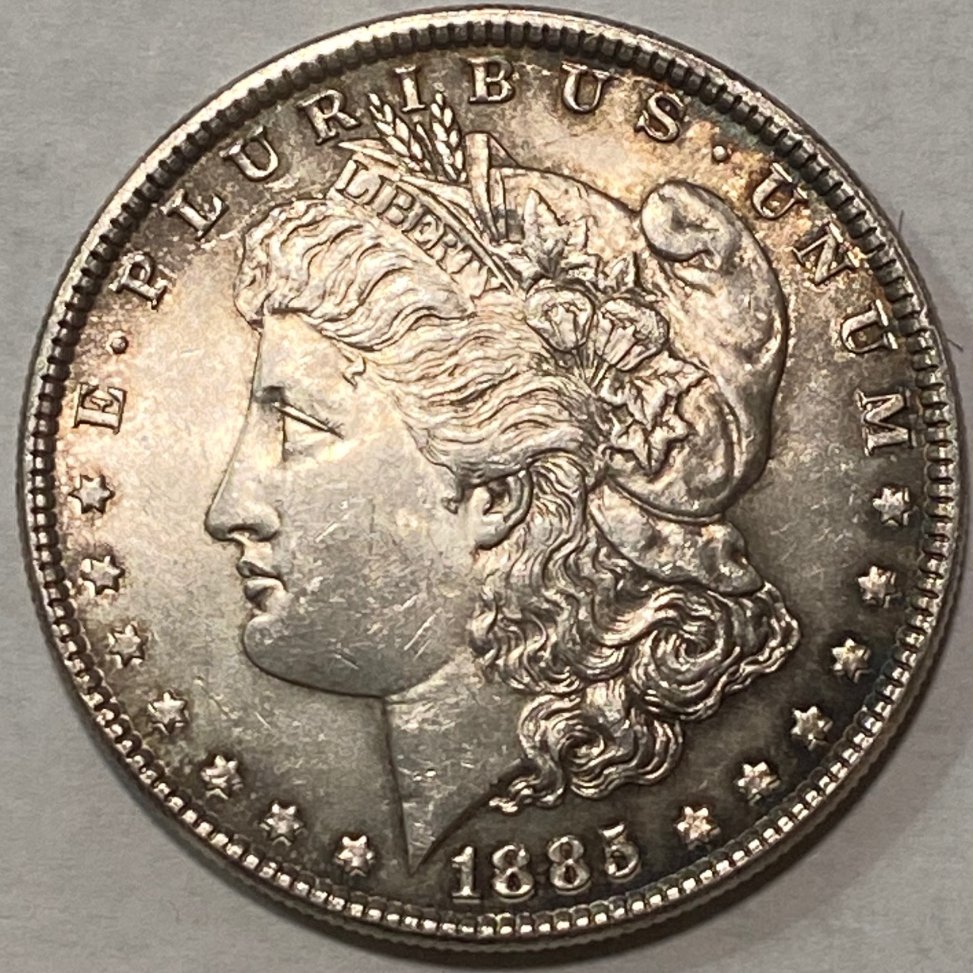 Thoughts-On-1885-Morgan-With-Stripe-On-Reverse