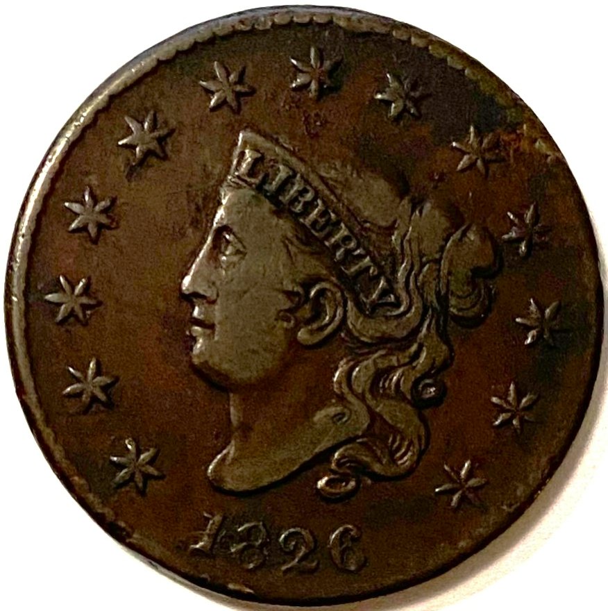1826-Coronet-Head-Large-Cent.--Thoughts?