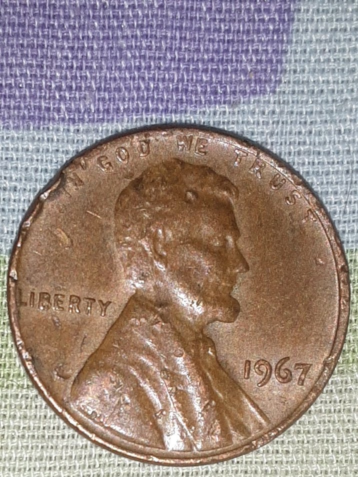 1967-No-Mint-Mark-Penny-With-Odd-Marks
