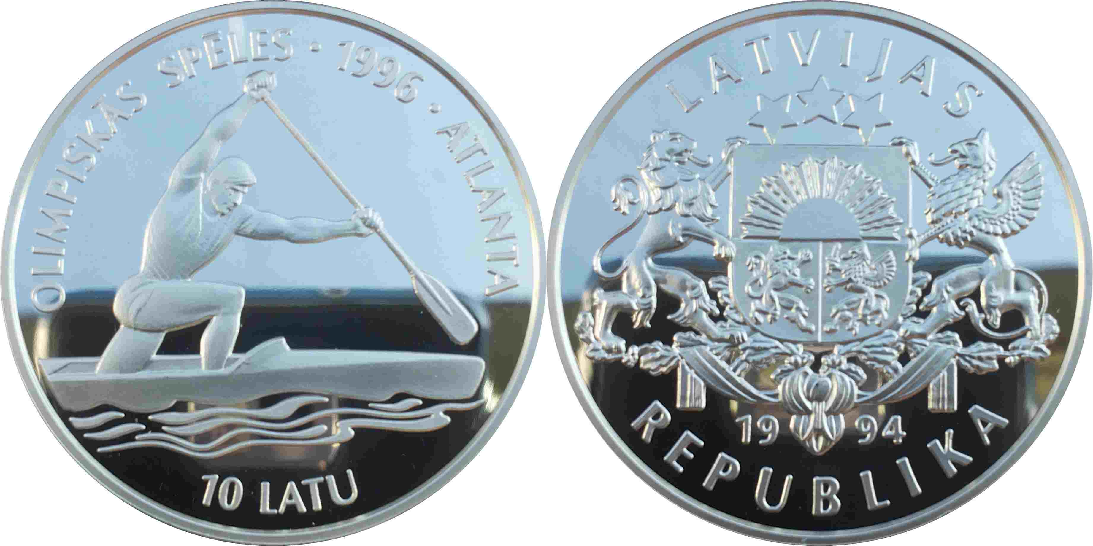 Latvia-10-Latu-1994-Canoeist-3-Varieties