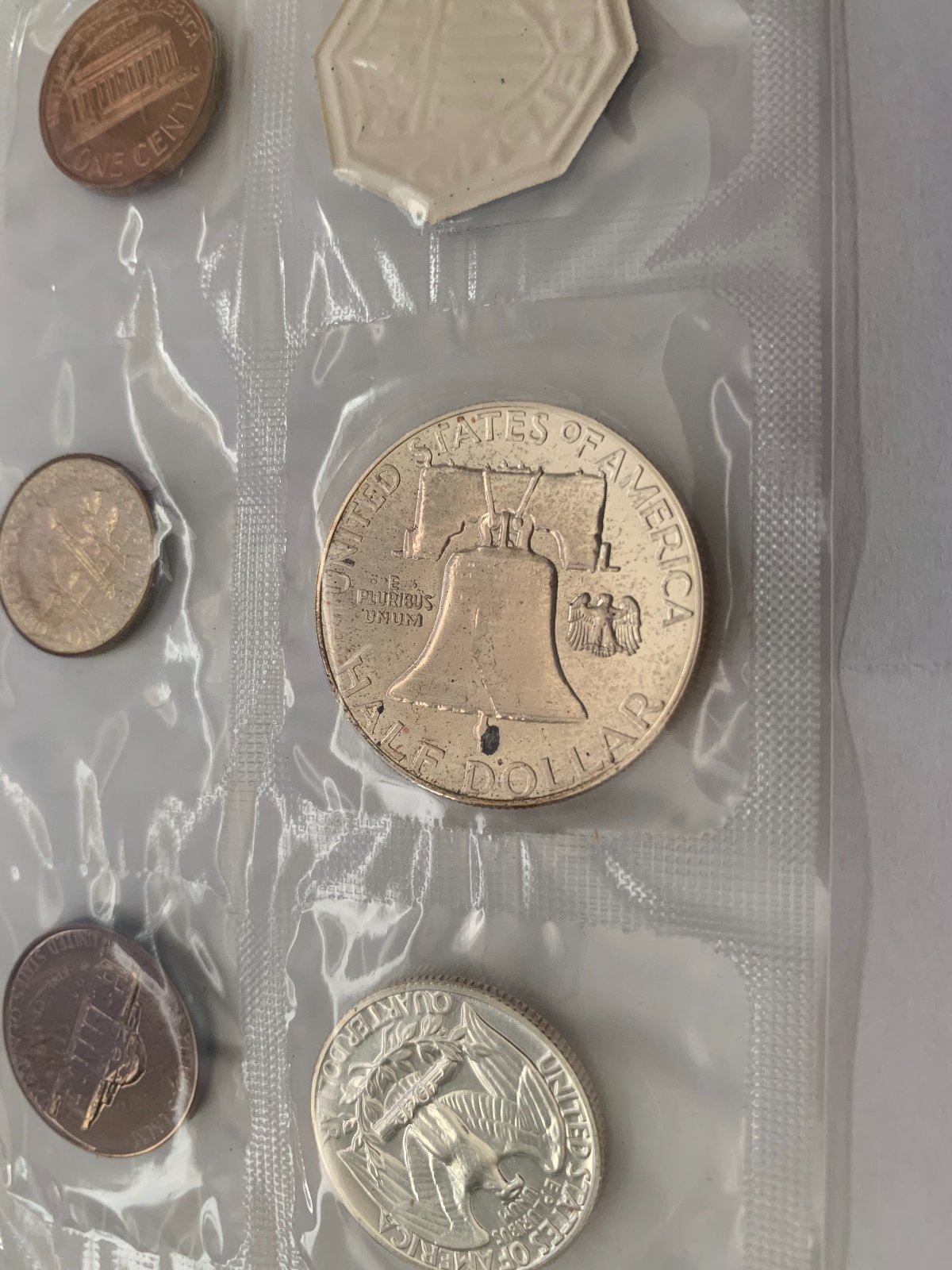 1962-Franklin-Half-Cent-With-Spots