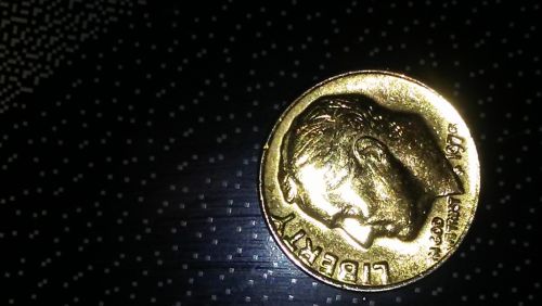 My-1975-Gold-Plated-Dime-With-No-Mint-Mark