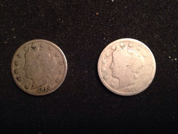 1910,-1911-Liberty-Nickels