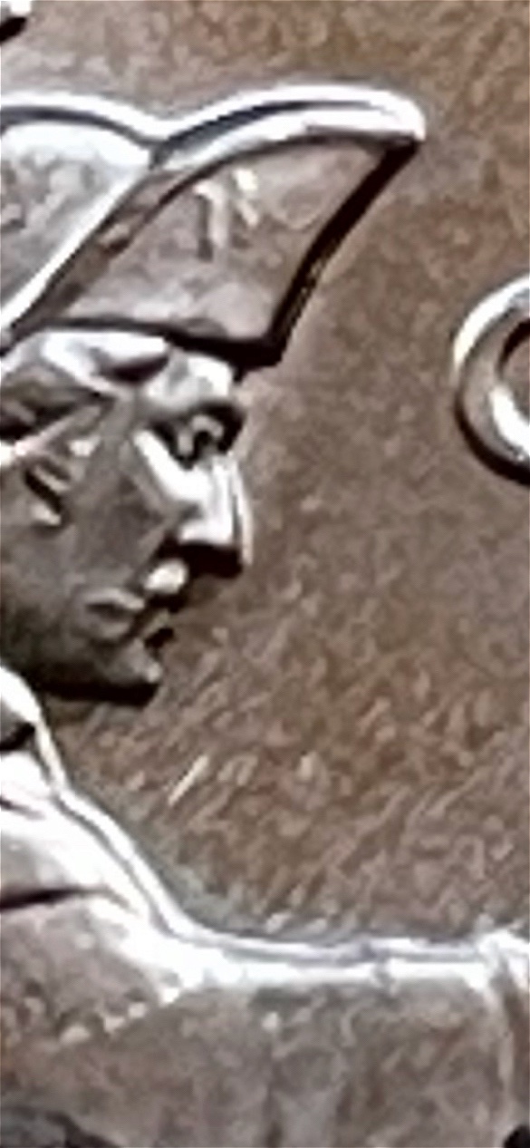 2021-Washing-Crossing-The-Deleware--Error-On-Cuff-Link-/-Washingtons-Cheek?