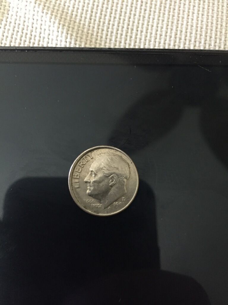 1991-D-Dime-Error-Off-Center-Front-And-Missing-Part-Of-Reverse