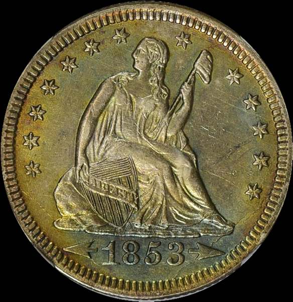 1853-Seated-Liberty-Quarter-For-Grading