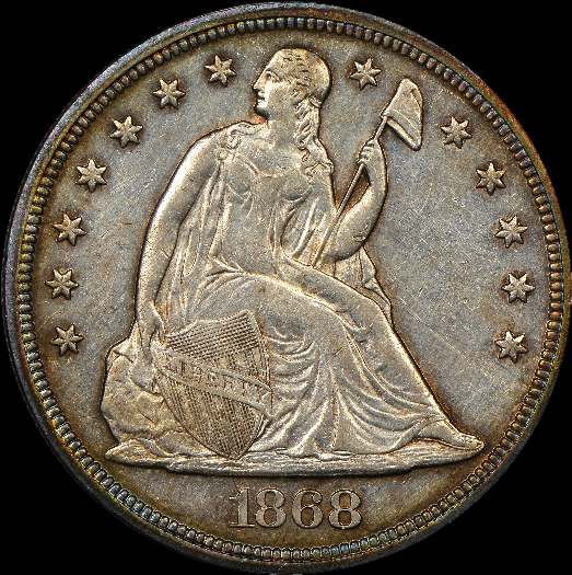 1868-Seated-Dollar-For-Grading