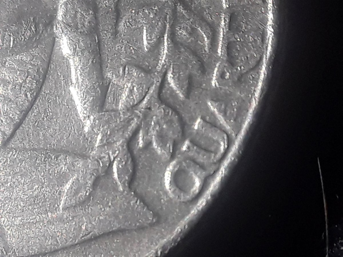1983-Quarter-Errors-On-Reverse-And-Obverse-Filled-P-Line-From-Wing-To-