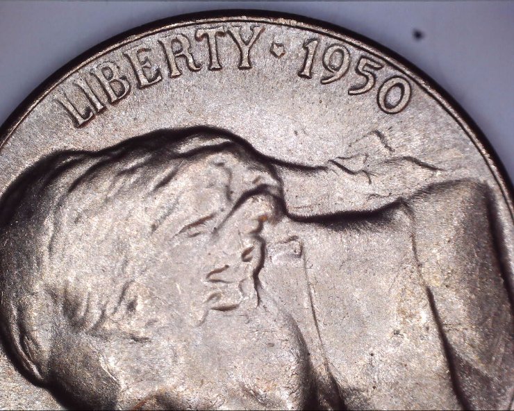 1950-D-Jefferson-Nickle-Unc.--Front-Steps--Please-Look-At-Pictures-Poss-MS?