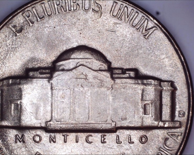1950-D-Jefferson-Nickle-Unc.--Front-Steps--Please-Look-At-Pictures-Poss-MS?