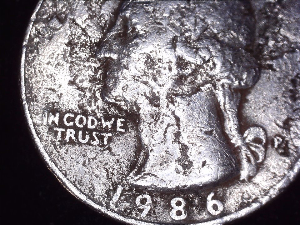 1986-P-Wash-Qtr-Struck-On-Diff-Coin-?-Crazy-OBV-DD?-Just-Circ-Damaged?-Help