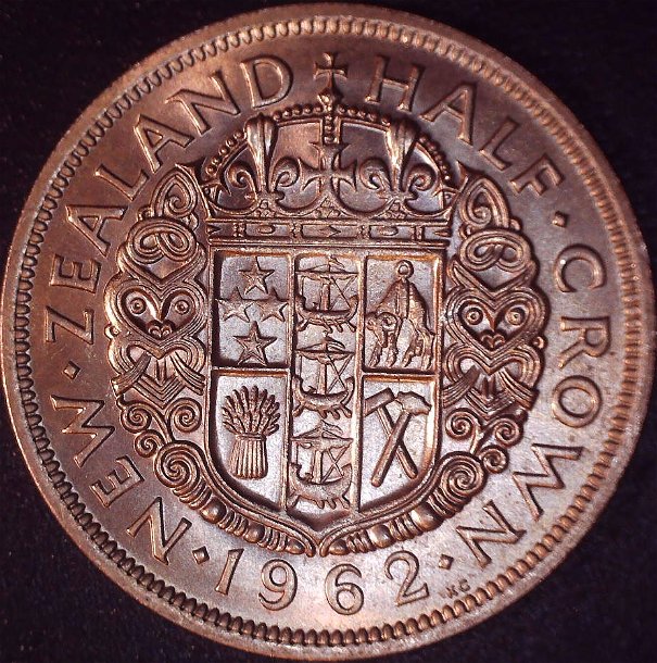 New-Zealand-Half-Crown-Coins-2/1963-&-2/1962-Proof-Or-Just-MS-65