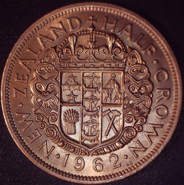 New-Zealand-Half-Crown-Coins-2/1963-&-2/1962-Proof-Or-Just-MS-65