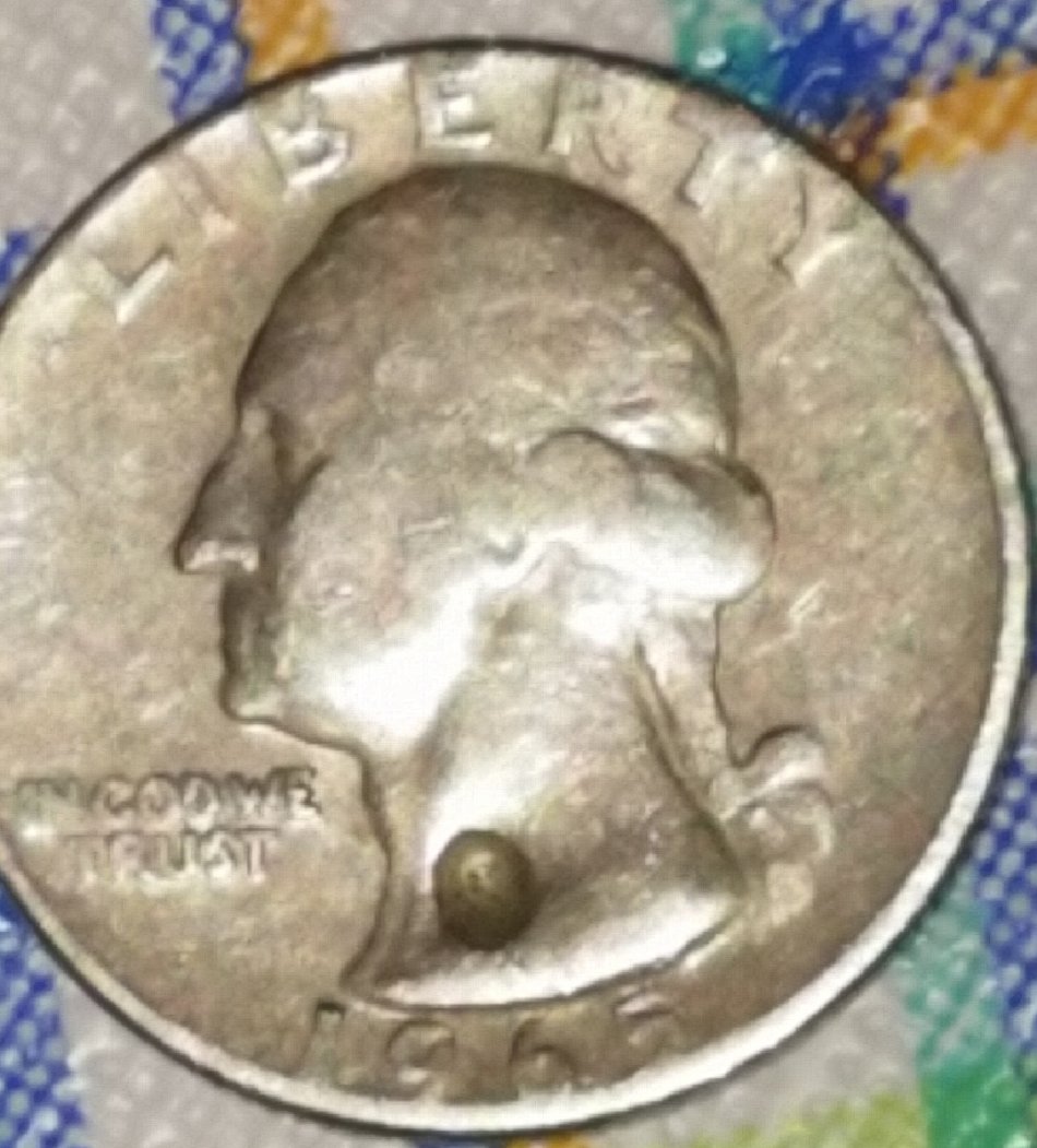 1965-Quarter..-Post-Mint-Damage?