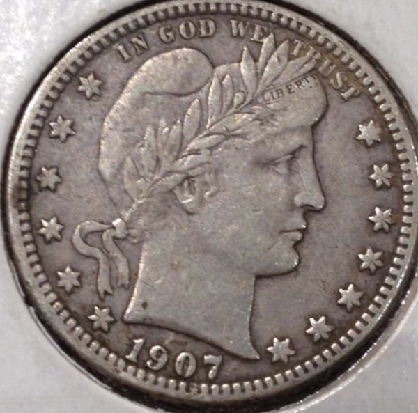 1907-O-Barber-Quarter-Grading/Value