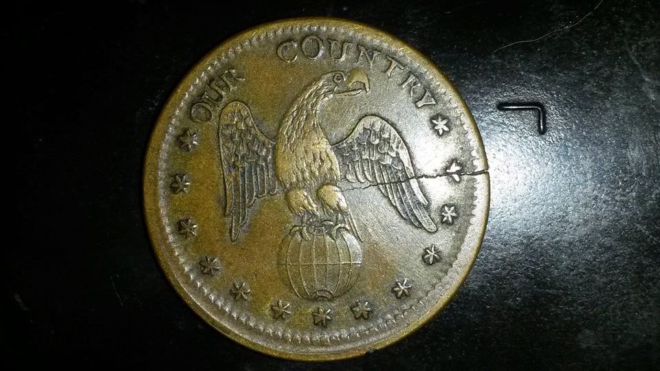 More-Info-On-This-1855-Gaming-Token-With-An-Eagle-On-Top-Of-Globe-On-Back