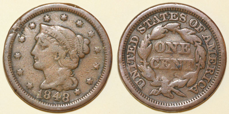 Large-Cents-1845,-1848,-1849,-1851:-Varying-Weights-Worry