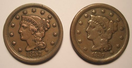1857-Large-Cent-Large-Vs-Small-Dates