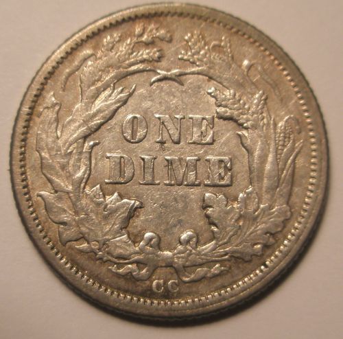 Another-Seated-Coin:--1875-CC-Dime-Cc-In-Wreath