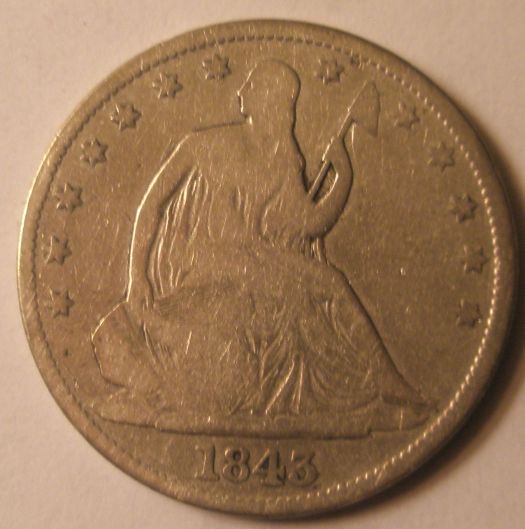 1843-Seated-Liberty-Half-Dollar-For-Grading
