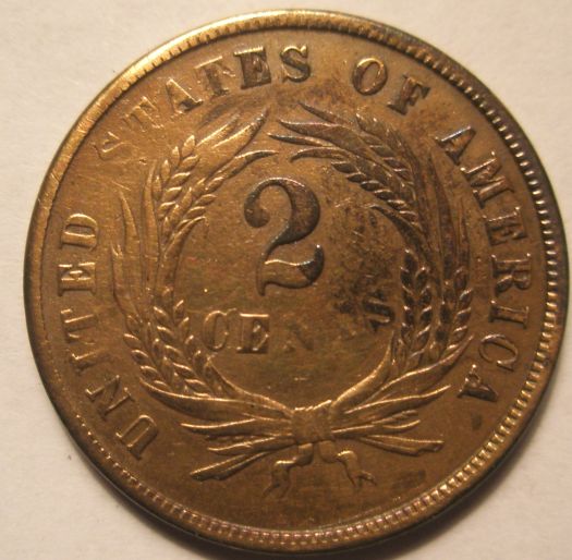 1864-2-Cent-For-Grading