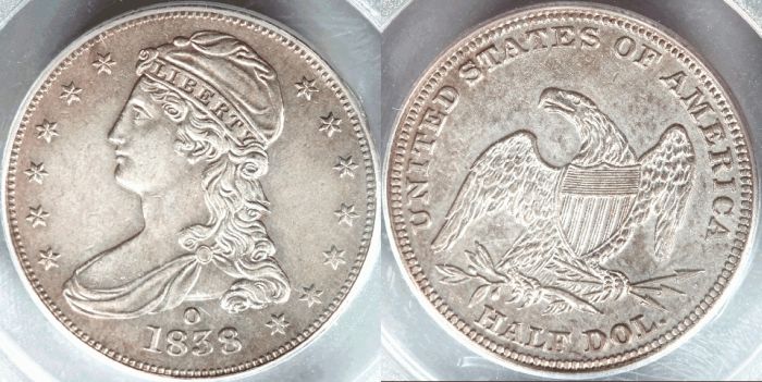 1838-O-Capped-Bust-Half-For-Sale!!