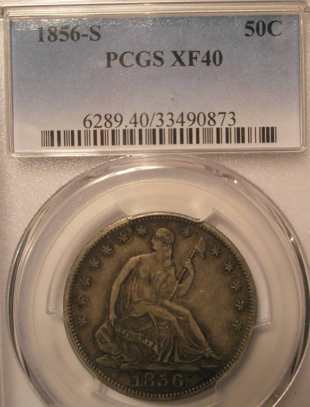 1856-S-Seated-Liberty-Half-Dollar-For-Grading!!