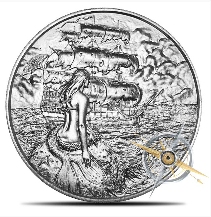 Elemetal-2-Oz-Silver-Siren-Ultra-High-Relief-Round