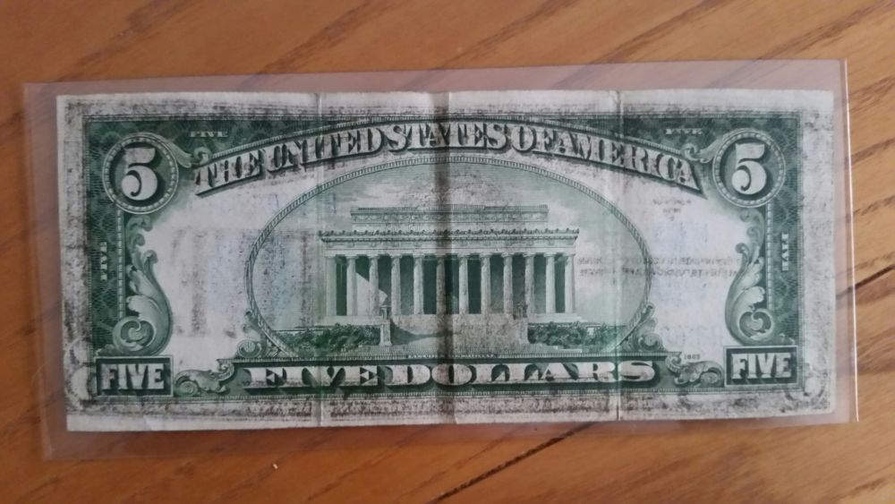 Found-A-1934-D-$5-Bill-Error!