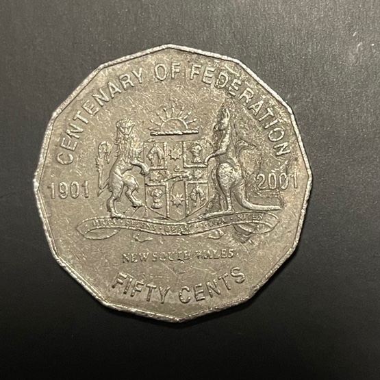 2001-Centenary-Of-Federation-NSW-Variety-50c-Coin-Error?
