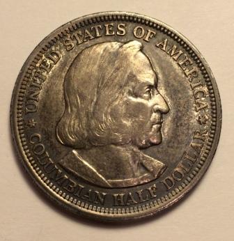 1893-Columbian-Expo-Half-Dollar-For-Grading
