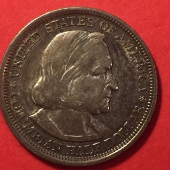 1893-Columbian-Expo-Half-Dollar-For-Grading
