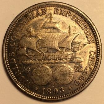 1893-Columbian-Expo-Half-Dollar-For-Grading