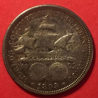 1893-Columbian-Expo-Half-Dollar-For-Grading