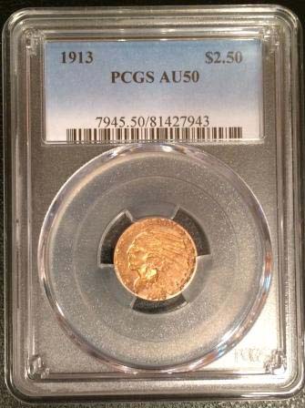 1913-Indian-Head-Quarter-Eagle-For-Grading