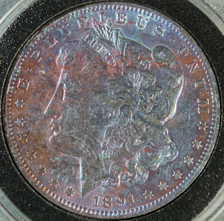 Toned-1891-O-Morgan-For-Grading-Please