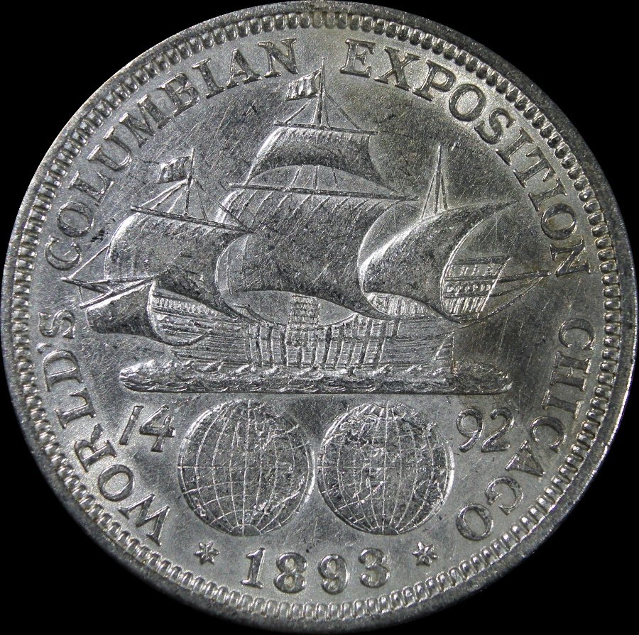1893-Columbian-Expo-Half-Dollar...has-This-Been-Cleaned?