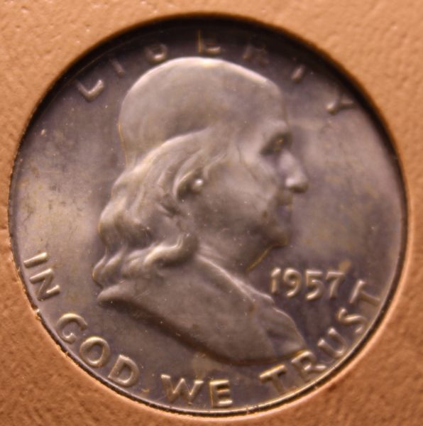 1957-&-1963-Ben-Franklin-Half-Dollar-Set