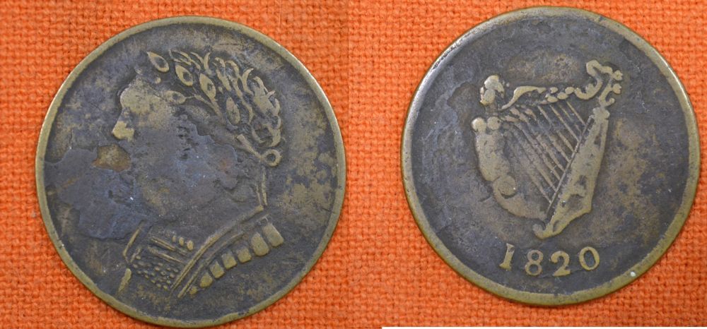 1820-Bust-And-Harp-Token