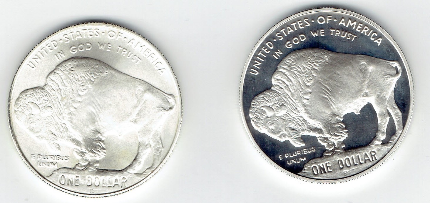 2001-P-&-D--American-Buffalo-Commemorative-Coins-For-Grading.