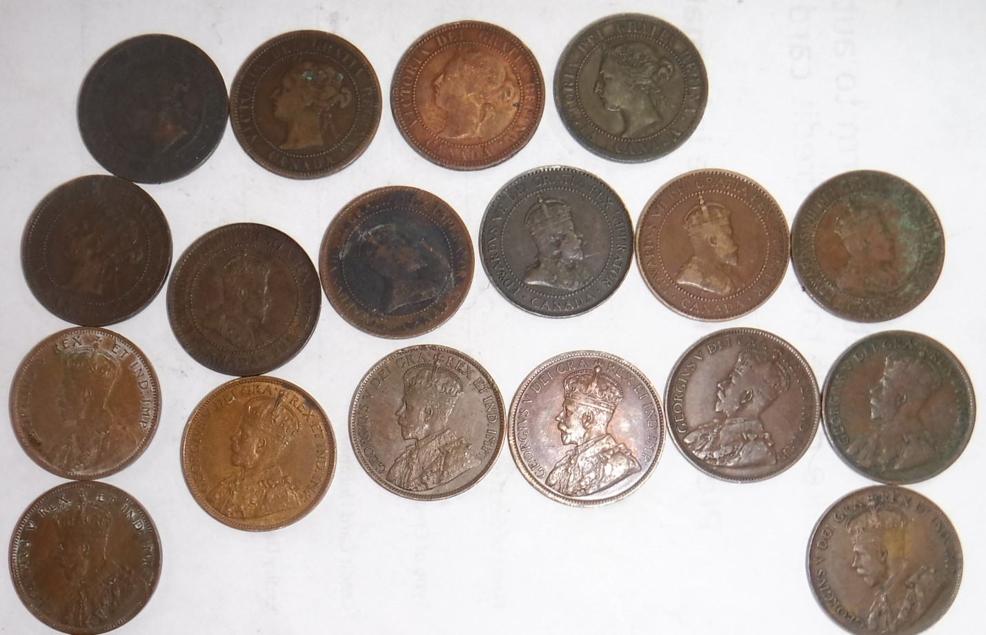 Canadian-Cent-Haul-From-My-Auction-Purchase