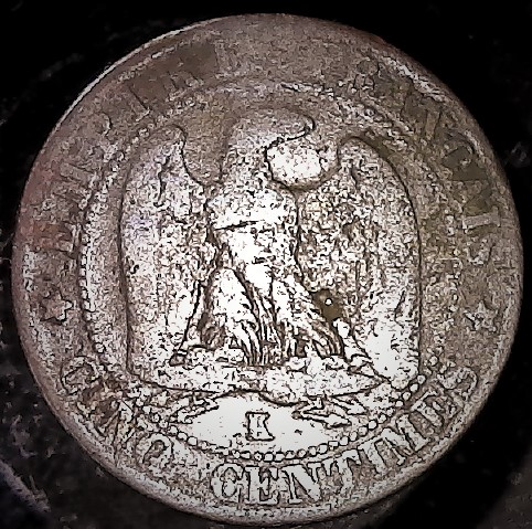 1854-Napoleon-III-Lamination-Error-/-Seperation