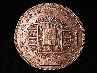 Brazil-1820r-960-Reis-KM-326.1---Overstrike-Error?